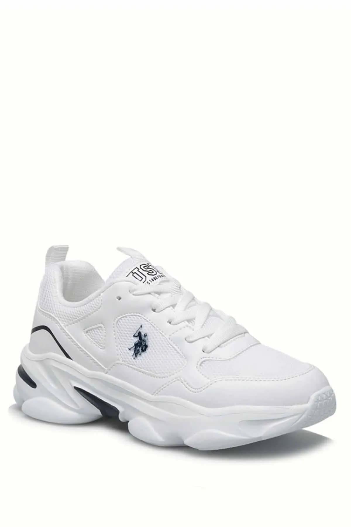 U.S. Polo Assn. Bob Beyaz Laci Kadın Sneaker Spor Ayakkabı