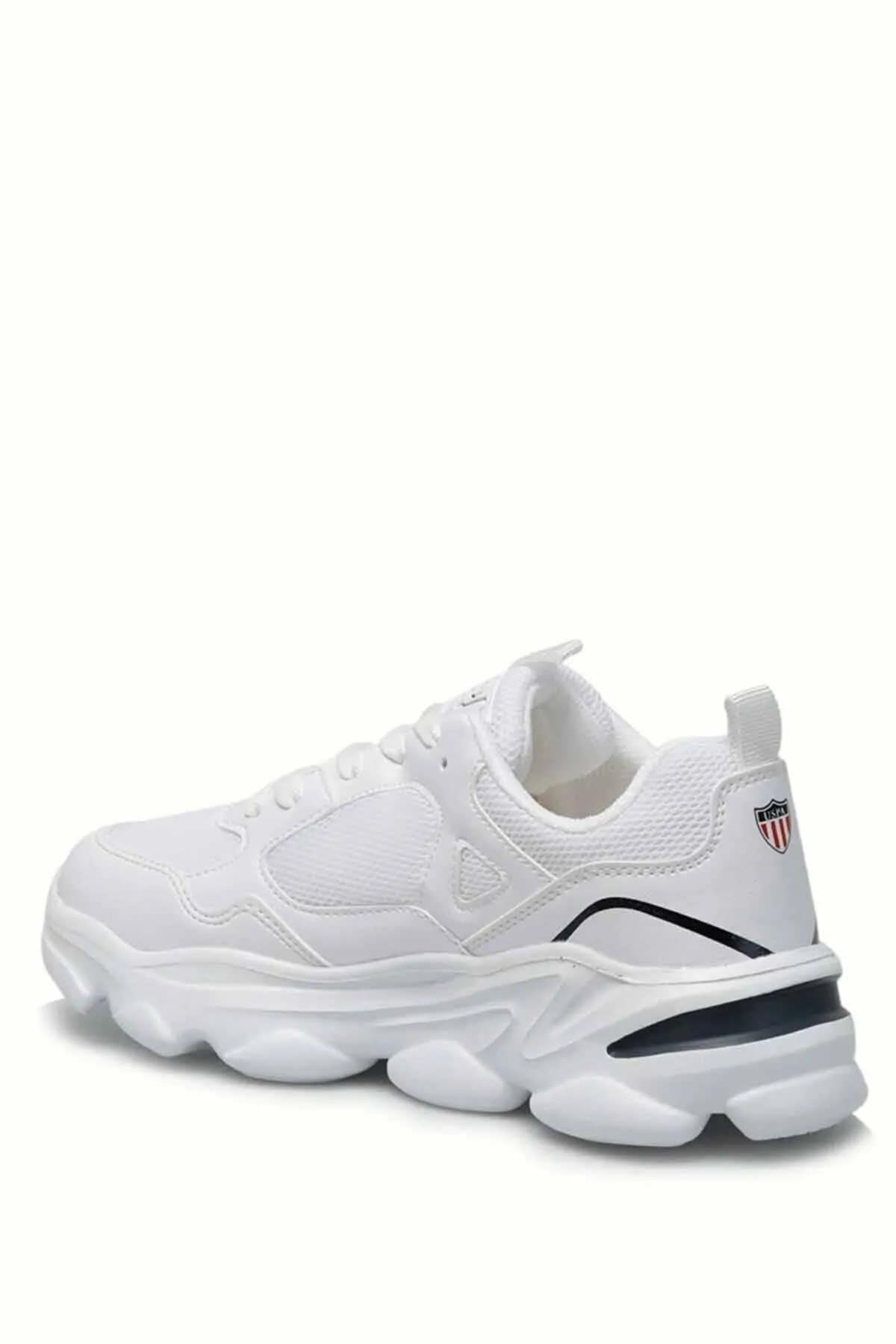 U.S. Polo Assn. Bob Beyaz Laci Kadın Sneaker Spor Ayakkabı