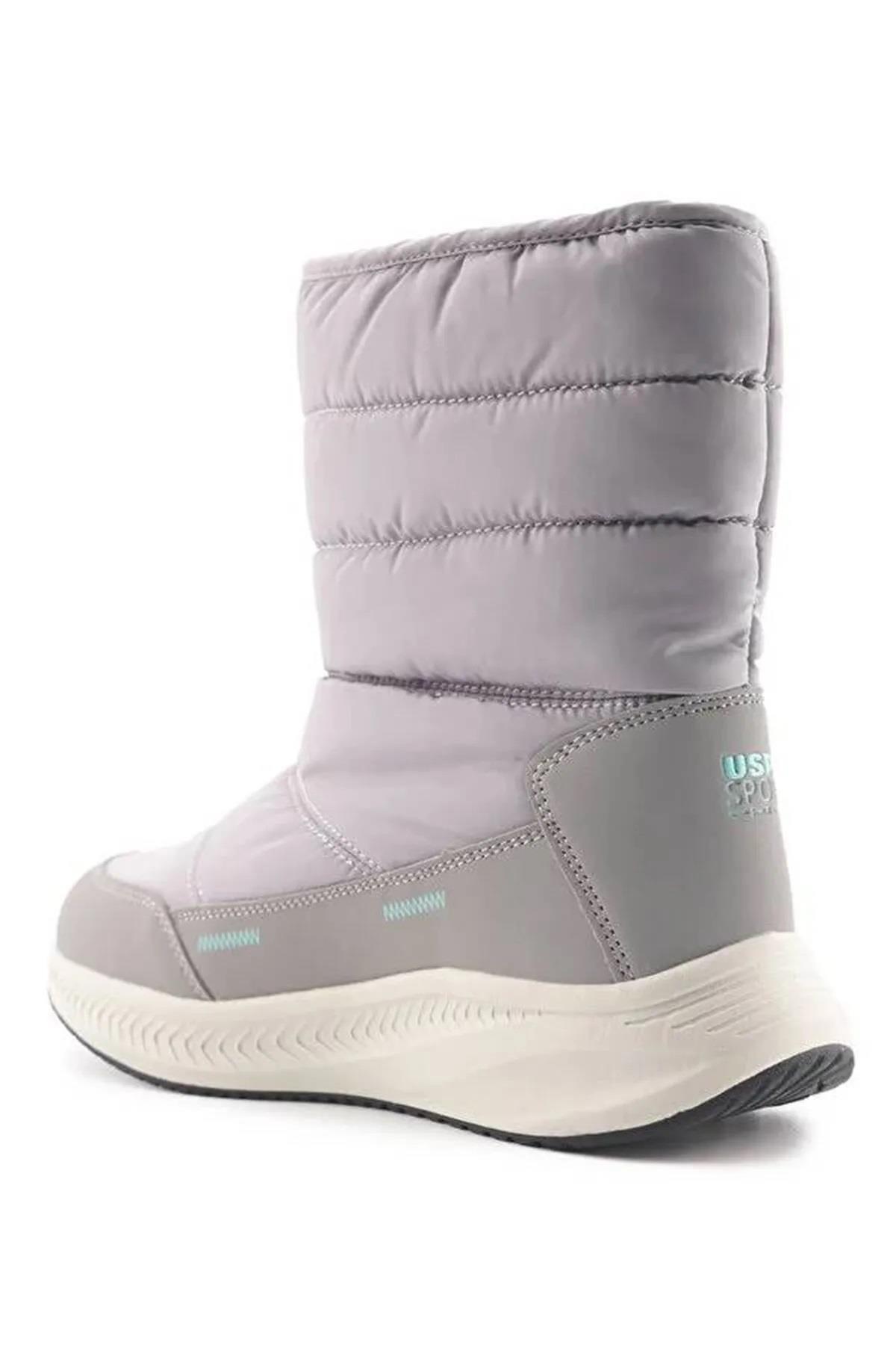 Us Polo Assn. Vocal Uspa WR Gri Kadın Anorak Bot Ayakkabı