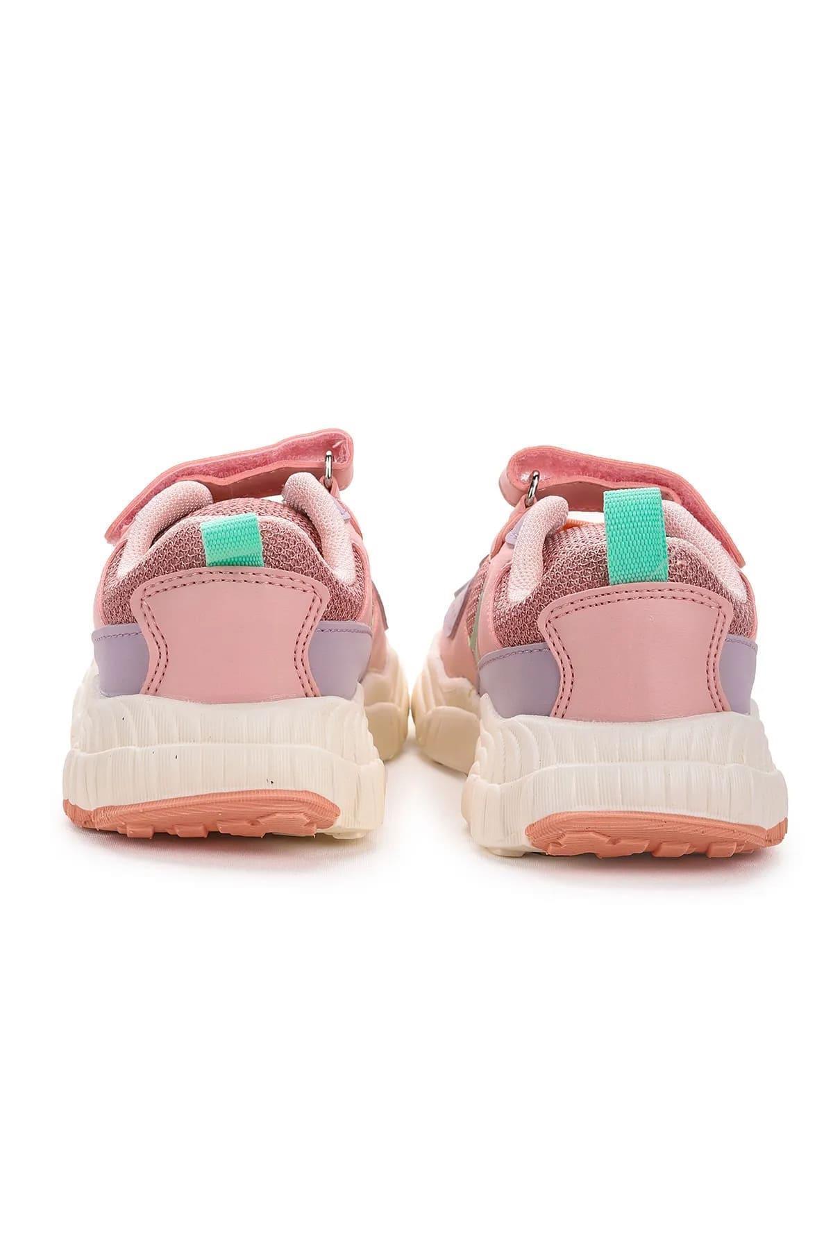 Vicco 346.P23K.118-114 Niro II Cırtlı Pudra Kız Çocuk Spor Ayakkabı Pudra