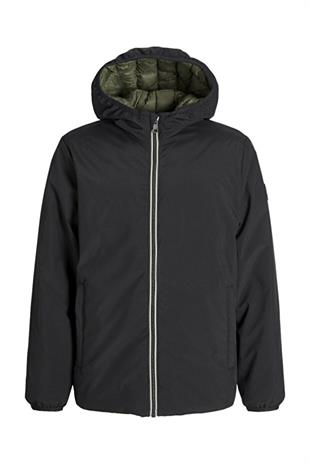 Jack & Jones JJEBROOK REVERSIBLE Erkek Çift Taraflı Mont Siyah 12278780