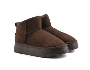 Roy Jones Melbourne Kadın İçi Kürklü Kahve Yüksek Taban Günlük Bot 9000-101