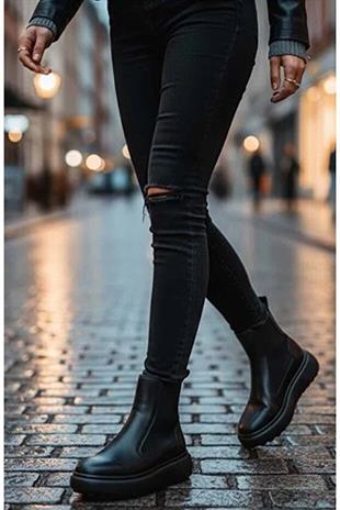 Lufian Monica Siyah Kadın Bot 122230048