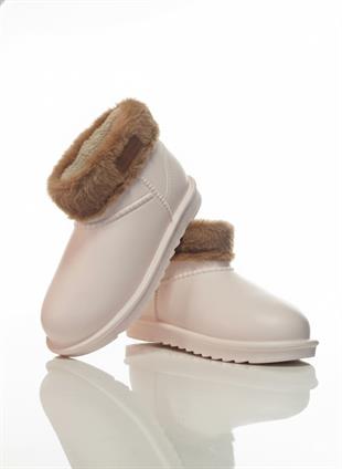 Pierre Cardin Kadın Kürklü Bej Günlük Yağmur Bot 55314