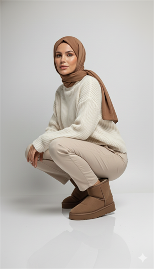 Pierre Cardin Kadın İçi Peluş Süet Vizon Yüksek Taban Günlük Bot 52710