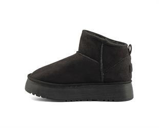 Roy Jones Melbourne Kadın İçi Kürklü Siyah Yüksek Taban Günlük Bot 9000-101