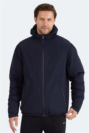 Slazenger BRELIS Erkek Çift Taraflı Lacivert Haki Mont & Kaban