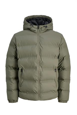 Jack & Jones JJELEMENTS PU PUFFER SN Şişme Erkek Mont Yeşil 12279239