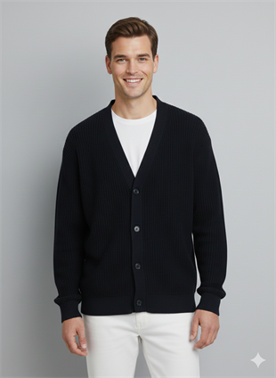 Jack & Jones JJCONNOR Knit Cardigan Koyu Lacivert Renk Hırka 12278960