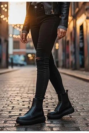 Lufian Monica Siyah Kadın Bot 122230048