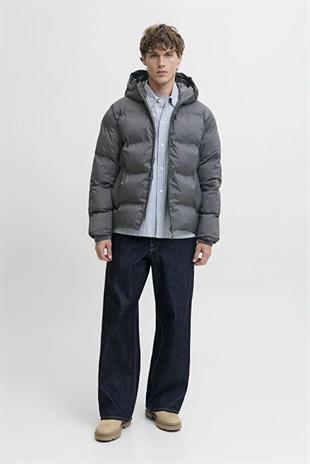 Jack & Jones JJKAITO PUFFER JACKET BF Erkek Mont Koyu Gri 12282300