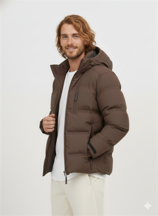 Jack & Jones Jcosweep Soğuk Geçirmez Erkek Mont Kaban Seal Brown 12238998