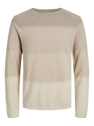 Jack & Jones JJEHILL KNIT Bej Erkek Sweat Kazak 12157321