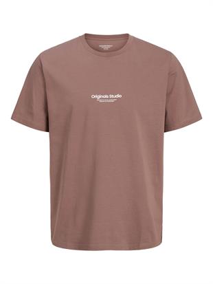 Jack & Jones JORVESTERBRO Logo Baskılı Taupe Erkek Tişört 12240121