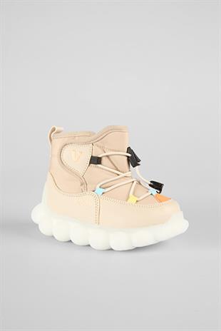 Vicco 943.B25K.500-15 Tatu Işıklı Bej Kız Çocuk Bot