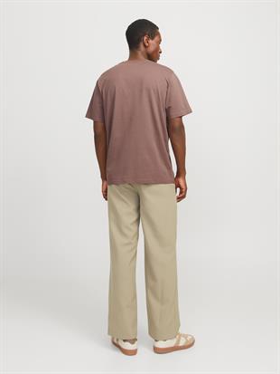 Jack & Jones JORVESTERBRO Logo Baskılı Taupe Erkek Tişört 12240121