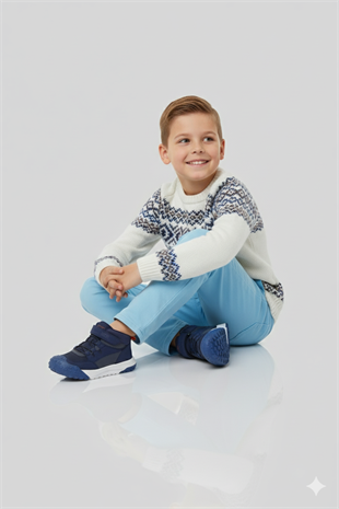 Vicco 946.F24K.421-20 Annie Cırtlı Kot Çocuk Bot