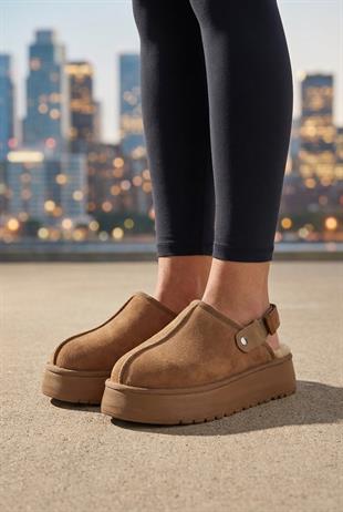 Roy Jones Hobart Kadın İçi Kürklü Vizon Yüksek Taban Günlük Terlik 9000-104