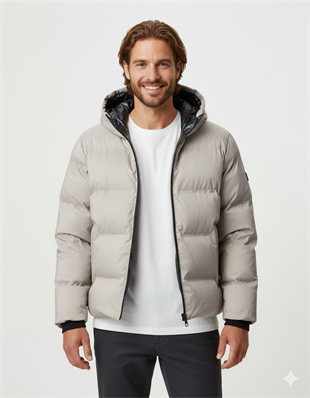 Jack & Jones JJKAITO PUFFER JACKET BF Erkek Mont Bej 12282300