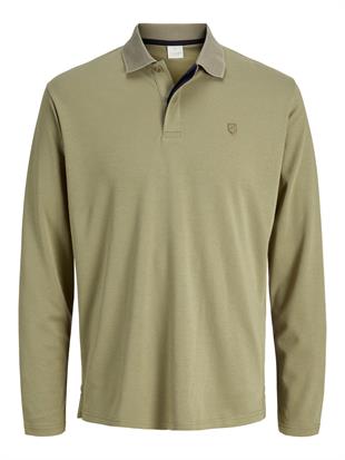 Jack & Jones JPRCCRODNEY LS Polo Yaka Yeşil Erkek Sweat Shirt 12259645
