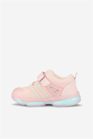 Vicco 346.B24Y.150-114 Orante Işıklı Cırtlı Pudra Çocuk Sandalet