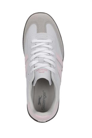 Slazenger INDIA Kadın Beyaz Pembe Sneaker Günlük Spor Ayakkabı