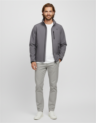 New Balance MNJ3301 ANT SoftShell Jacket Erkek Mont Antrasit