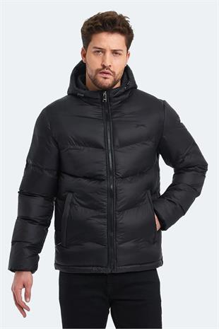 Slazenger World In Erkek Puffer Şişme Mont Siyah