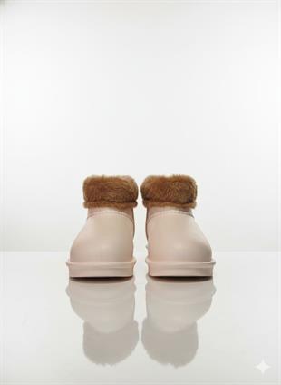 Pierre Cardin Kadın Kürklü Bej Günlük Yağmur Bot 55314