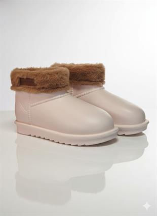 Pierre Cardin Kadın Kürklü Bej Günlük Yağmur Bot 55314