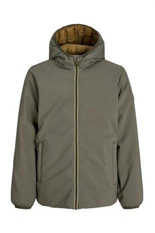 Jack & Jones JJEBROOK REVERSIBLE Erkek Çift Taraflı Mont Yeşil 12278780