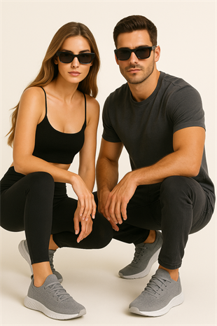 FeelUp FL-01-02 Gri Unisex Sneaker Spor Ayakkabı