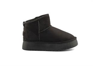 Roy Jones Melbourne Kadın İçi Kürklü Siyah Yüksek Taban Günlük Bot 9000-101