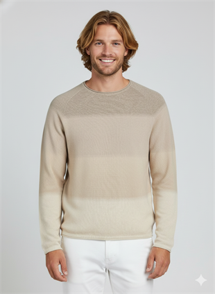 Jack & Jones JJEHILL KNIT Bej Erkek Sweat Kazak 12157321