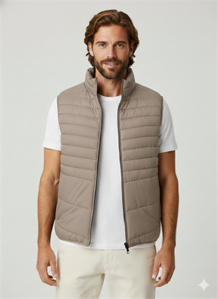 Jack & Jones JJESTATE PACKABLE Erkek Gri Yelek 12256987