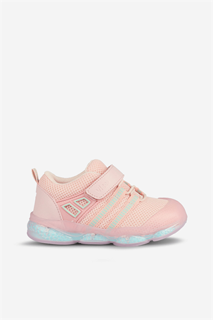 Vicco 346.B24Y.150-114 Orante Işıklı Cırtlı Pudra Çocuk Sandalet