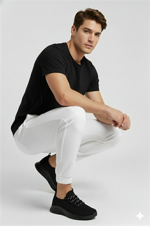 FeelUp FL-01-02 Siyah-Siyah Unisex Sneaker Spor Ayakkabı