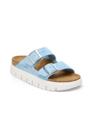 Birkenstock Arizona Chunky VL Mineral Mavi Çift Tokalı Kadın Terlik 1026883 v