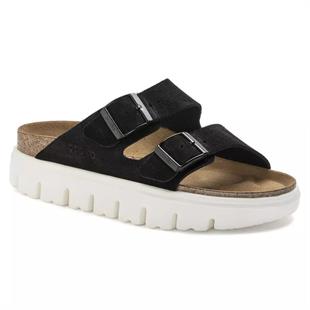 Birkenstock Arizona Chunky VL Siyah Çift Tokalı Kadın Terlik 1023717 v