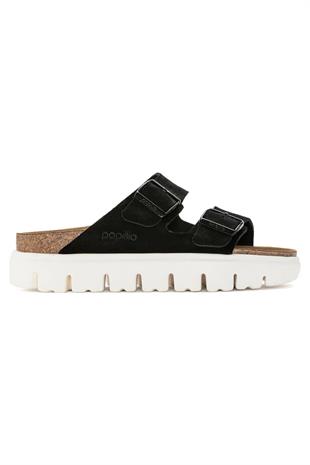 Birkenstock Arizona Chunky VL Siyah Çift Tokalı Kadın Terlik 1023717 v