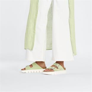 Birkenstock Arizona Chunky VL Soluk Yeşil Çift Tokalı Kadın Terlik 1026888 v