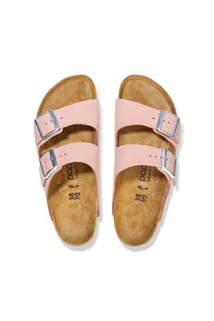Birkenstock Arizona Platform Flex Nu Pembe Çift Tokalı Kadın Terlik 1026894-v