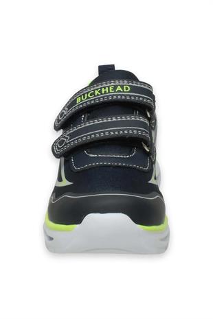 BUCKHEAD 3026 Maxim Lacivert Yeşil Işıklı Erkek Çocuk Günlük Spor Ayakkabı