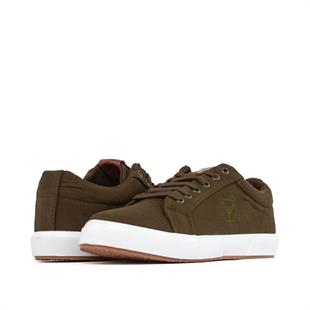 BUCKHEAD 4213 Mayer Haki Yazlık Keten Comfort Erkek Sneaker Spor Ayakkabı