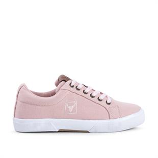 BUCKHEAD 4213 Mayer Pudra Pembe Yazlık Keten Comfort Kadın Sneaker Spor Ayakkabı