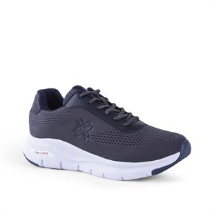 BUCKHEAD 4321 Timar Gri Lacivert Unisex Comfort Sneaker Spor Ayakkabı
