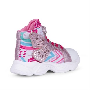 BUCKHEAD 4376 Wings High Uzun Pembe Kız Çocuk Günlük Spor Ayakkabı