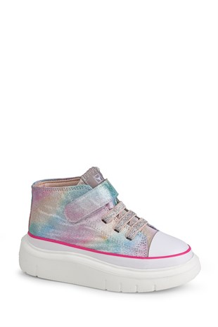 BUCKHEAD 4490 Axel Rainbow Glitter Çocuk Spor Ayakkabı Buck4490-BH239
