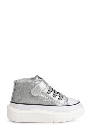 BUCKHEAD 4490 Axel Shiny Grey Çocuk Spor Ayakkabı Buck4490-BH233