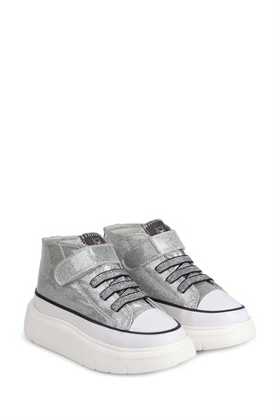 BUCKHEAD 4490 Axel Shiny Grey Çocuk Spor Ayakkabı Buck4490-BH233